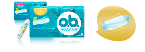 Imagem de uma embalagem de O.B.® ProComfort™.